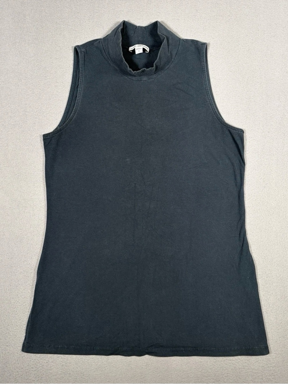 Standard James Perse Sleeveless Mock Neck Tank Top Women’s 1 Blue WSJH3426CU
